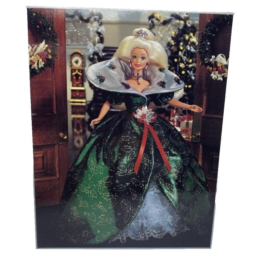 Vintage Holiday Christmas Barbie Cardboard Art Cardboard Box Insert 8x10